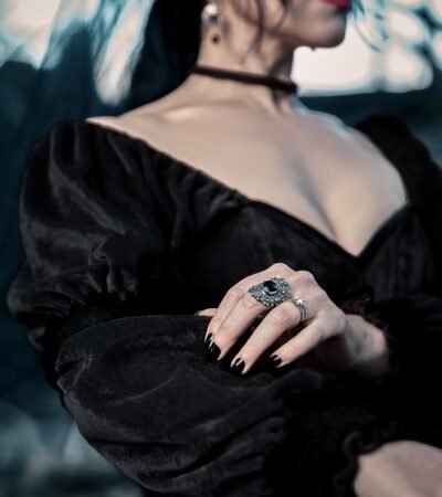 Victorian Gothic Witch Halloween Corset Vampire Costume