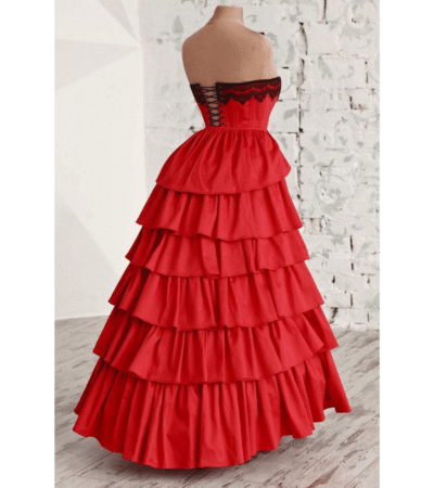 Victorian Witch Fashion Corset Dress For Halloween