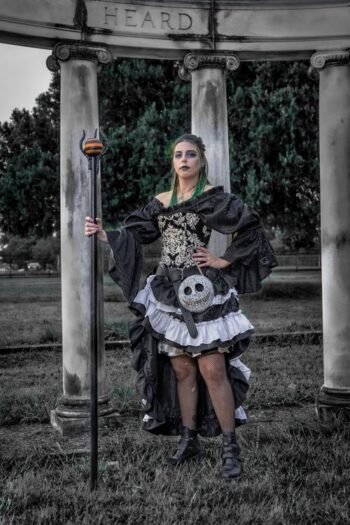 Witch Boned Halloween Corset Gothic Costume