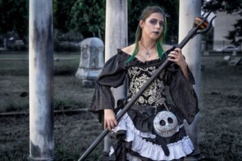 Witch Boned Halloween Corset Gothic Costume