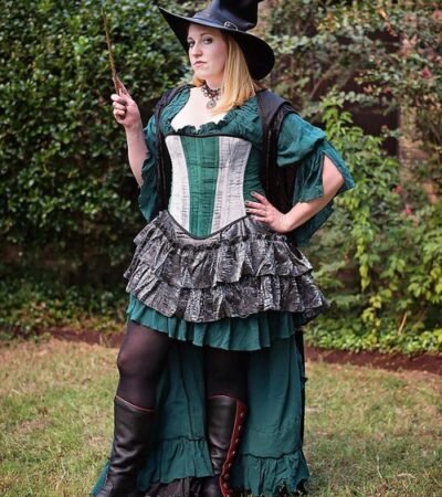 Witch Corset Costume Halloween Cosplay Outfit