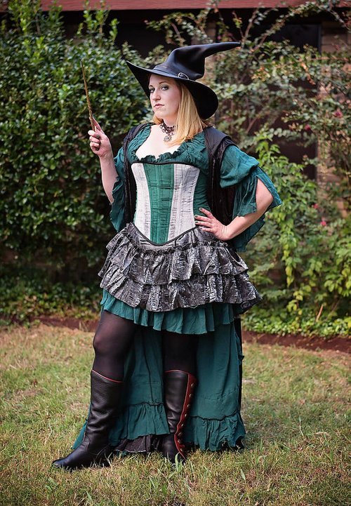 Witch Corset Costume Halloween Cosplay Outfit