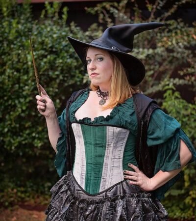Witch Corset Costume Halloween Cosplay Outfit