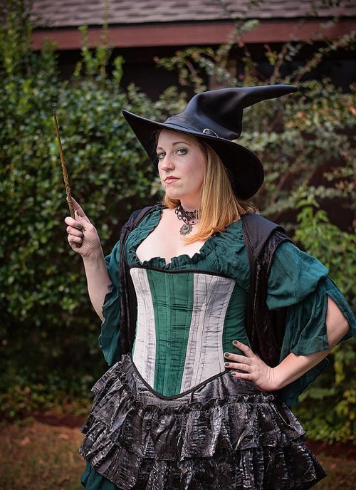 Witch Corset Costume Halloween Cosplay Outfit
