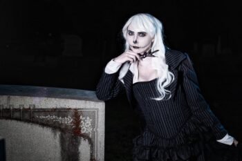 Witch Corset Skellington Inspired Halloween Cosplay Costume