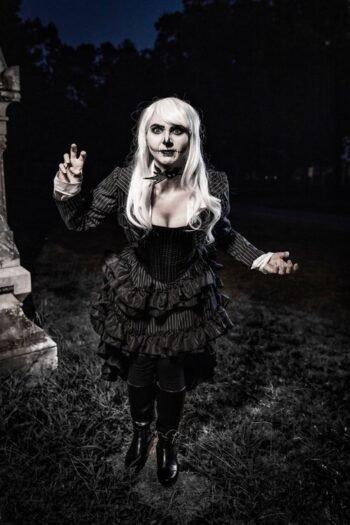 Witch Corset Skellington Inspired Halloween Cosplay Costume