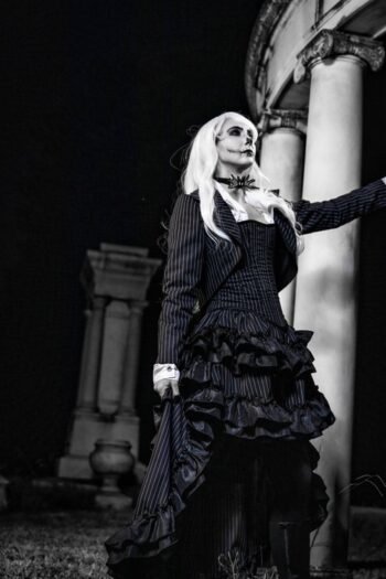 Witch Corset Skellington Inspired Halloween Cosplay Costume
