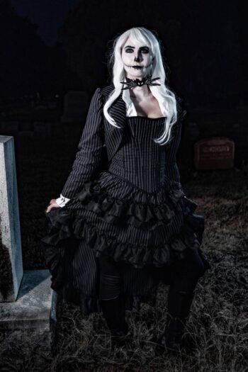 Witch Corset Skellington Inspired Halloween Cosplay Costume