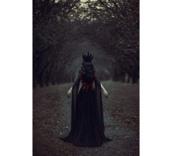 Witch Gothic Corset With Black Dress