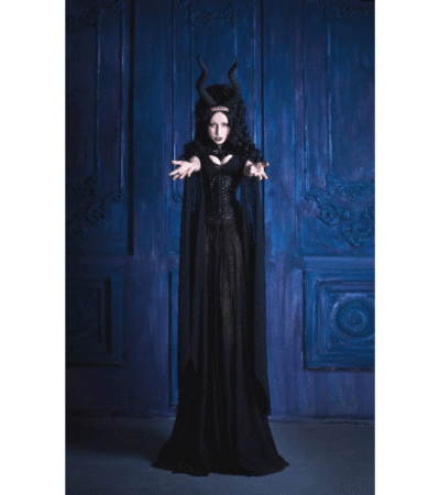 Witch Gothic Corset With Black Dress
