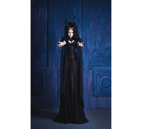 Witch Gothic Corset With Black Dress