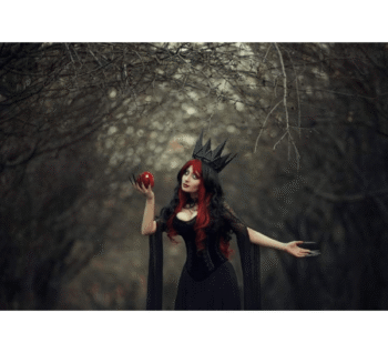 Witch Gothic Corset With Black Dress