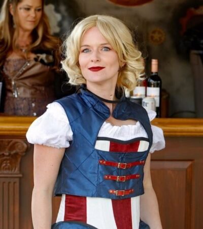 American Flag Inspired Steampunk Witch Corset womencorset,.com