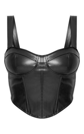 black leather bustier, black leather corset, black pleather bustier, corset faux leather, faux leather bustier, faux leather bustier top, faux leather corset, faux leather corset top, leather bodice, leather bustier, leather bustier top, leather corset, leather corset top, leather waist cincher, leatherette corset, patent leather corset, pleather corset, pleather corset top, pleather crop top, plus size leather corset womencorset.com