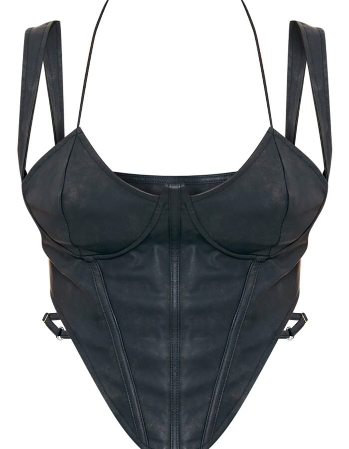 black leather bustier, black leather corset, black pleather bustier, corset faux leather, faux leather bustier, faux leather bustier top, faux leather corset, faux leather corset top, leather bodice, leather bustier, leather bustier top, leather corset, leather corset top, leather waist cincher, leatherette corset, patent leather corset, pleather corset, pleather corset top, pleather crop top, plus size leather corset womencorset.com
