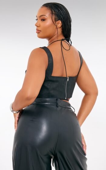 black leather bustier, black leather corset, black pleather bustier, corset faux leather, faux leather bustier, faux leather bustier top, faux leather corset, faux leather corset top, leather bodice, leather bustier, leather bustier top, leather corset, leather corset top, leather waist cincher, leatherette corset, patent leather corset, pleather corset, pleather corset top, pleather crop top, plus size leather corset womencorset.com