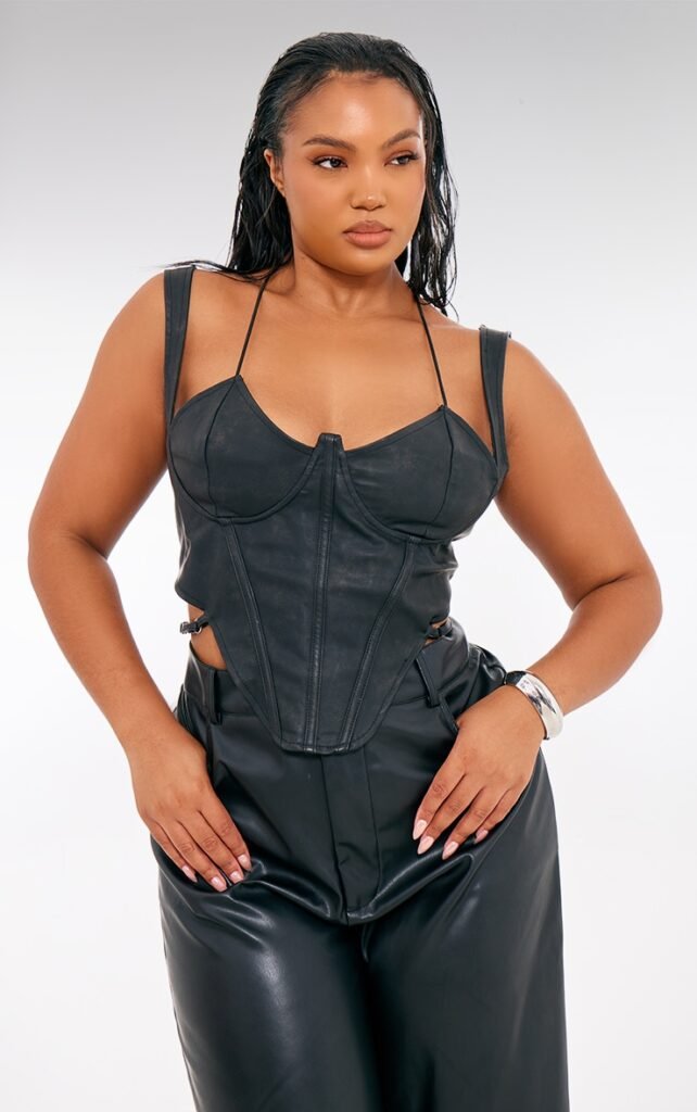black leather bustier, black leather corset, black pleather bustier, corset faux leather, faux leather bustier, faux leather bustier top, faux leather corset, faux leather corset top, leather bodice, leather bustier, leather bustier top, leather corset, leather corset top, leather waist cincher, leatherette corset, patent leather corset, pleather corset, pleather corset top, pleather crop top, plus size leather corset womencorset.com