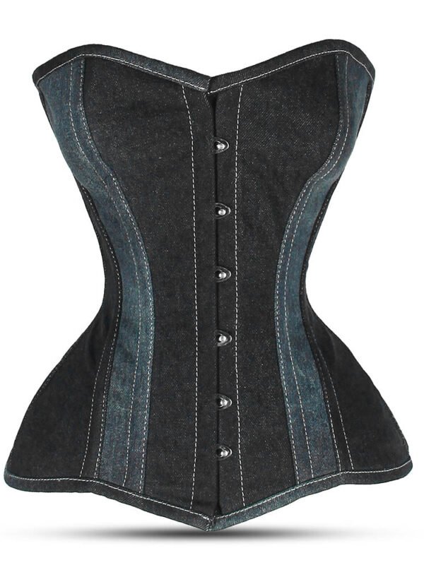 authentic steel boned corset, black steel boned corset, boned corset support, boned fashion corset, built-in bra corset, corset lingerie, corset outerwear, corset top styling, corset with bust support, full-coverage corset, genuine steel boned corset, gothic corset design, heavy-duty steel-boned corset, hips and curves corset, over the bust shapewear, overbust corset, plus-size corset options, real steel boned corset, steel boned corset, steel boned corset dress, steel boned corset for waist training, steel boned corset lingerie, steel boned corset plus size, steel boned corset top, steel boned overbust corset, steel boned overbust waist trainer, steel boned Victorian corset, strapless corset top, structured bodice, tight-lacing corset, Victorian hourglass corset, waist training, denim corset