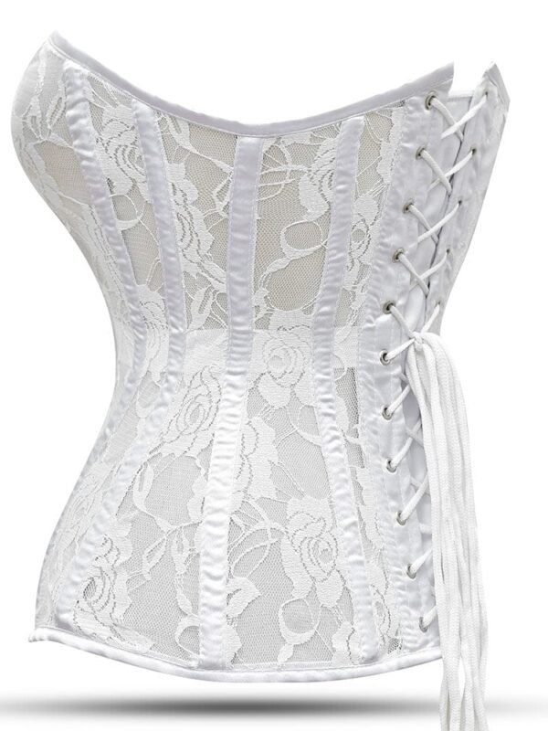 authentic steel boned corset, White steel boned corset, boned corset support, boned fashion corset, built-in bra corset, corset lingerie, corset outerwear, corset top styling, corset with bust support, full-coverage corset, genuine steel boned corset, gothic corset design, heavy-duty steel-boned corset, hips and curves corset, over the bust shapewear, overbust corset, plus-size corset options, real steel boned corset, steel boned corset, steel boned corset dress, steel boned corset for waist training, steel boned corset lingerie, steel boned corset plus size, steel boned corset top, steel boned overbust corset, steel boned overbust waist trainer, steel boned Victorian corset, strapless corset top, structured bodice, tight-lacing corset, Victorian hourglass corset, waist training