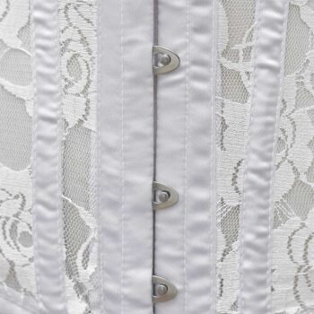 authentic steel boned corset, White steel boned corset, boned corset support, boned fashion corset, built-in bra corset, corset lingerie, corset outerwear, corset top styling, corset with bust support, full-coverage corset, genuine steel boned corset, gothic corset design, heavy-duty steel-boned corset, hips and curves corset, over the bust shapewear, overbust corset, plus-size corset options, real steel boned corset, steel boned corset, steel boned corset dress, steel boned corset for waist training, steel boned corset lingerie, steel boned corset plus size, steel boned corset top, steel boned overbust corset, steel boned overbust waist trainer, steel boned Victorian corset, strapless corset top, structured bodice, tight-lacing corset, Victorian hourglass corset, waist training