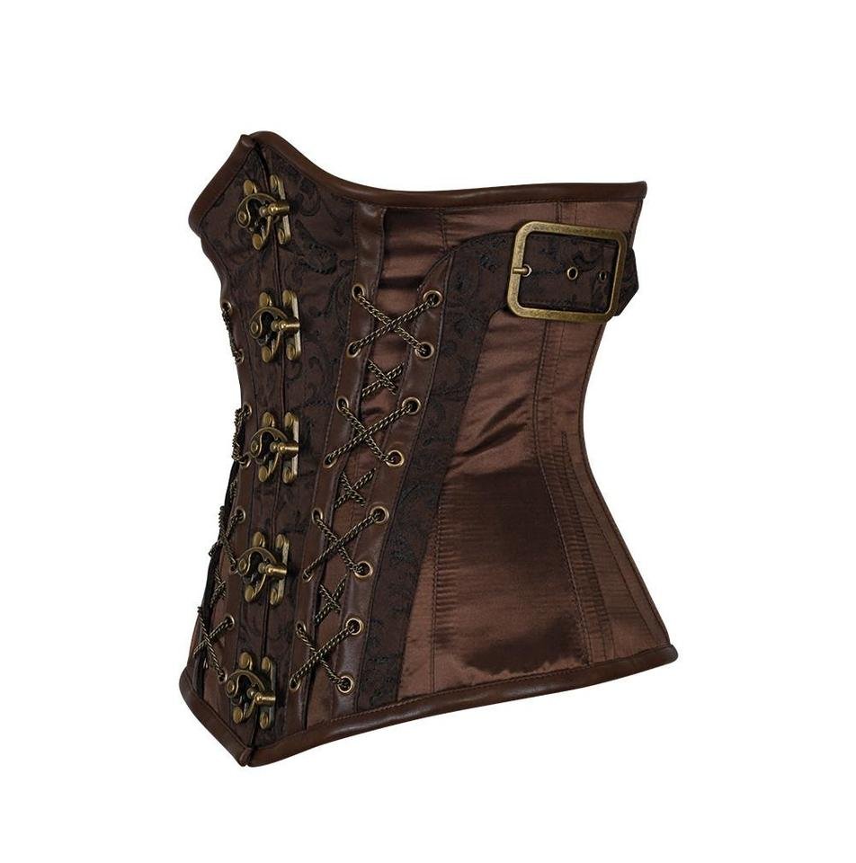Authentic Underbust Steampunk Corset With Metal Chain