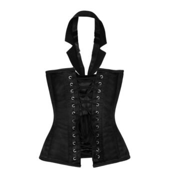 Black Gothic Steampunk Halter Neck Corset