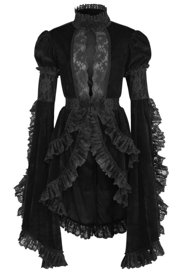 Black Velvet and Lace Victorian Halloween Witchy Costume