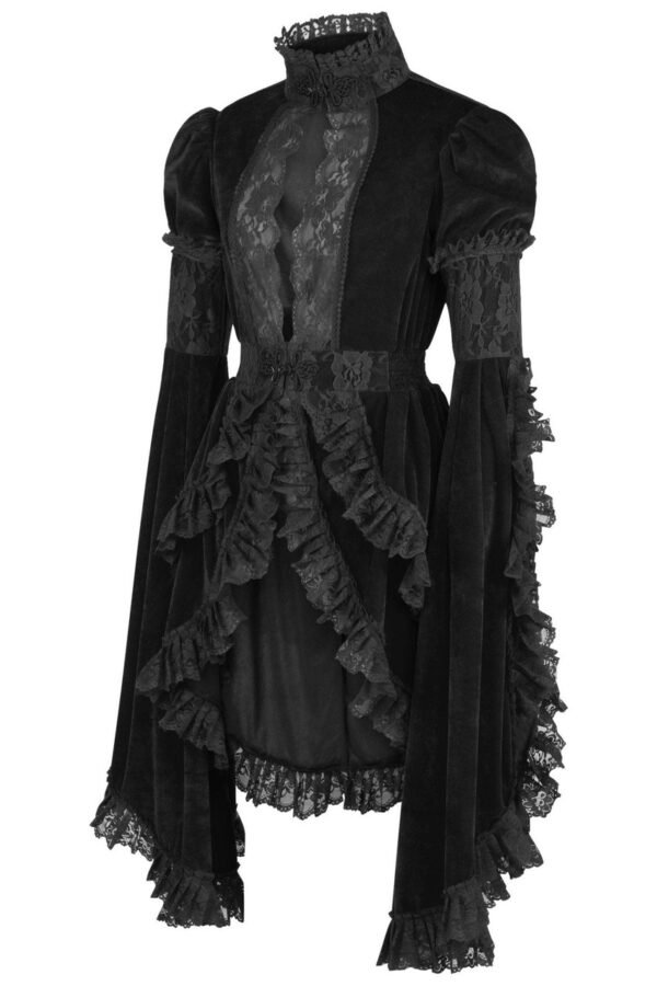 Black Velvet and Lace Victorian Halloween Witchy Costume