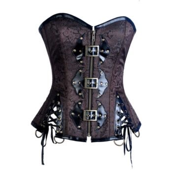 Black and Brown Steampunk Custom Corset