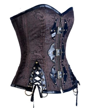 Black and Brown Steampunk Custom Corset