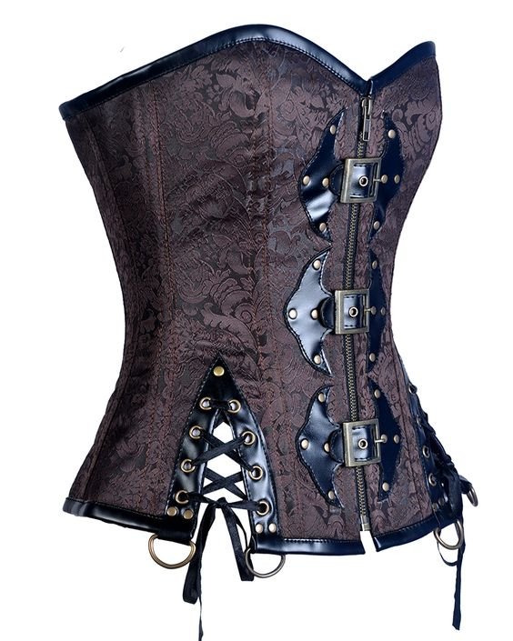 Black and Brown Steampunk Custom Corset