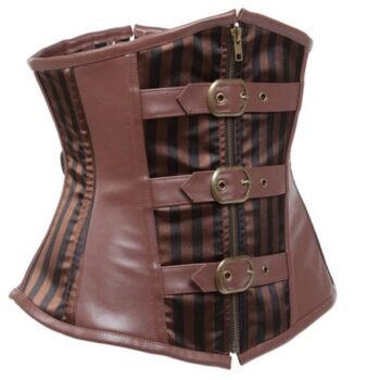 Faux Leather Underbust Punk Women Corset