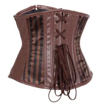 Faux Leather Underbust Punk Women Corset