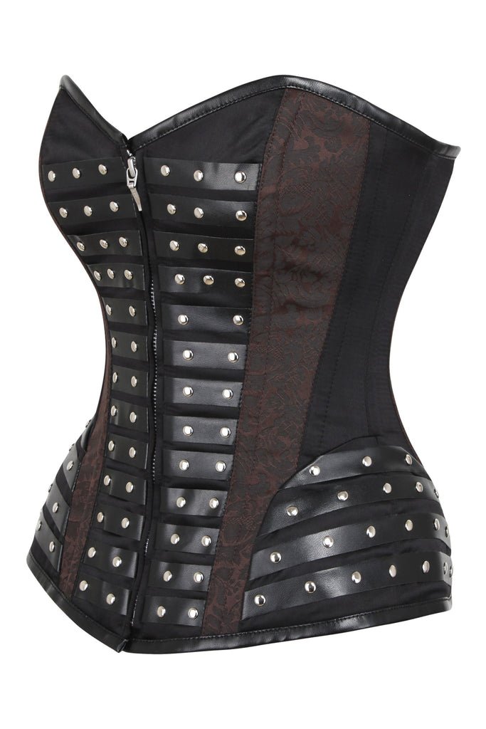 Heavy Duty Steampunk Overbust Leather Corset