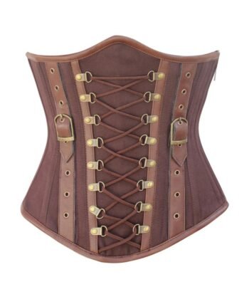 Instant Shape Criss Cross Cotton Steampunk Underbust Corset