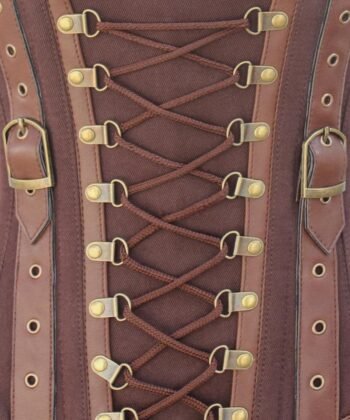 Instant Shape Criss Cross Cotton Steampunk Underbust Corset
