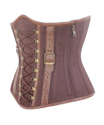 Instant Shape Criss Cross Cotton Steampunk Underbust Corset
