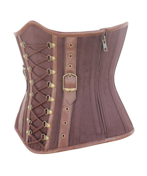 Instant Shape Criss Cross Cotton Steampunk Underbust Corset