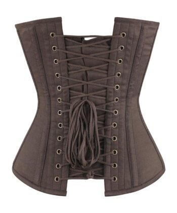 Leather Overbust Steampunk Cotton Corset
