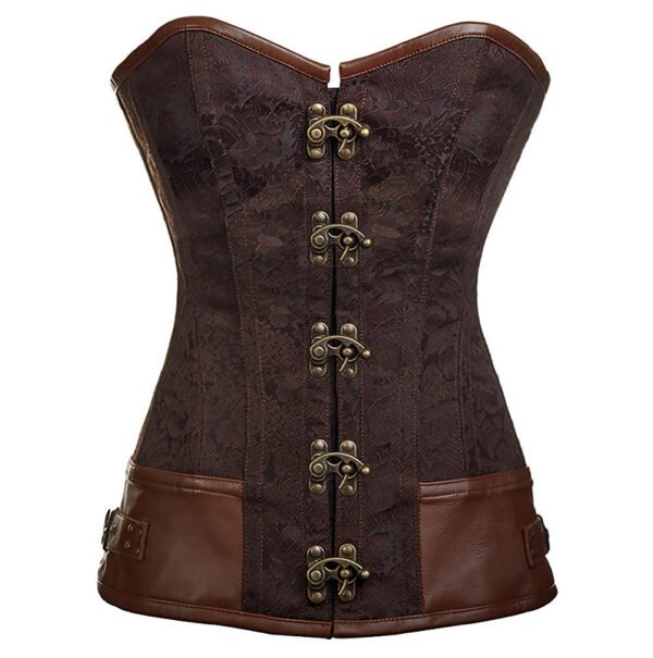 Overbust Punk Women Leather Corset