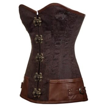 Overbust Punk Women Leather Corset