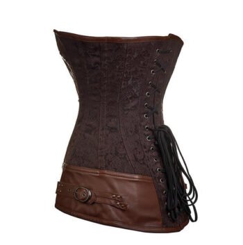 Overbust Punk Women Leather Corset