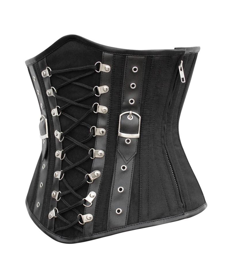 Shape Criss Cross Cotton Steampunk Underbust Waist Corset