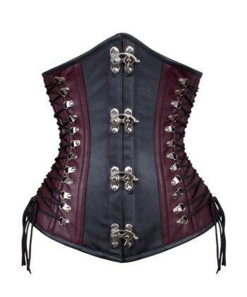 Steampunk Underbust Faux Leather Corset