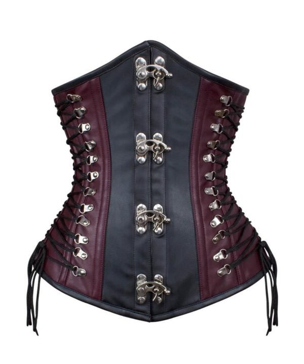 Steampunk Underbust Faux Leather Corset