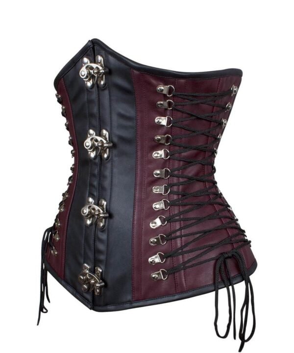 Steampunk Underbust Faux Leather Corset
