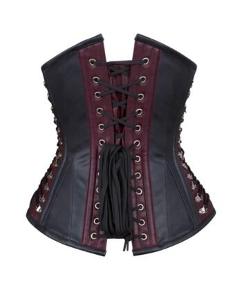 Steampunk Underbust Faux Leather Corset