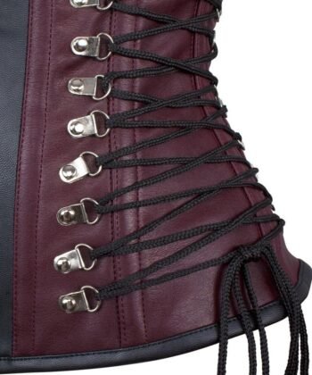 Steampunk Underbust Faux Leather Corset