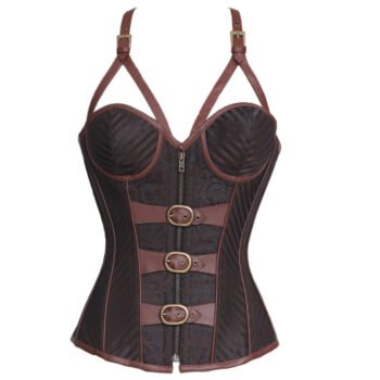 Steampunk Underwire Corset With Shoulder Straps