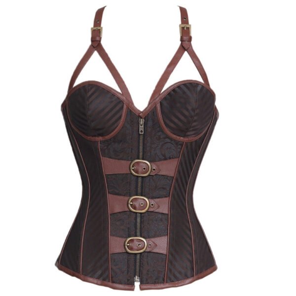 Steampunk Underwire Corset With Shoulder Straps